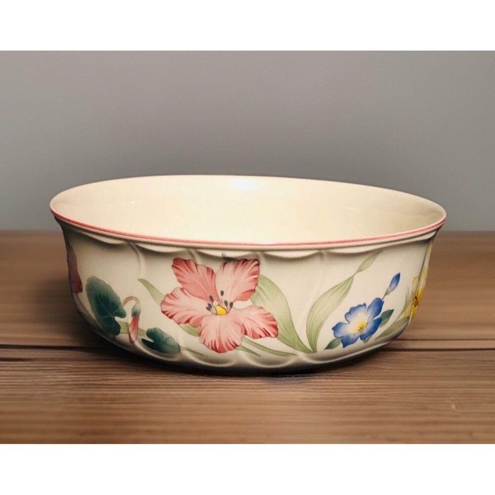 Villeroy & Boch Flora Bella Porcelain Vegetable Salad Serving Bowl 9.75” Germany